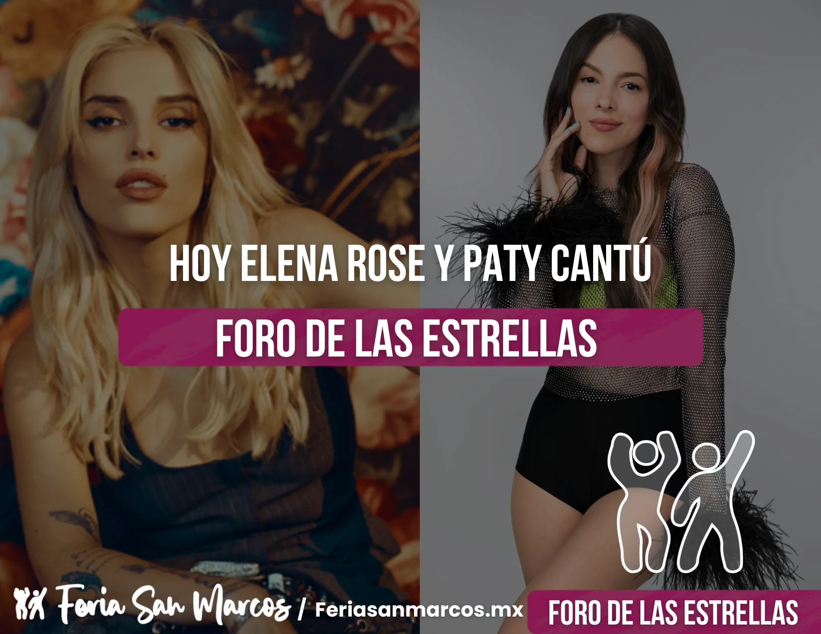 Hoy Elena Rose y Paty Cantú en el Foro de las Estrellas 2025